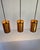 Brutalist Flame-Cut Copper Pendant Lamps by Svend Aage Holm Sørensen, 1960s, Set of 3 For Sale - Image 3 of 9
