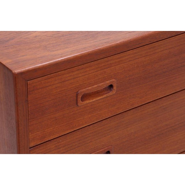 Vintage Teak Tallboy Chest of Drawers For Sale - Image 8 of 14