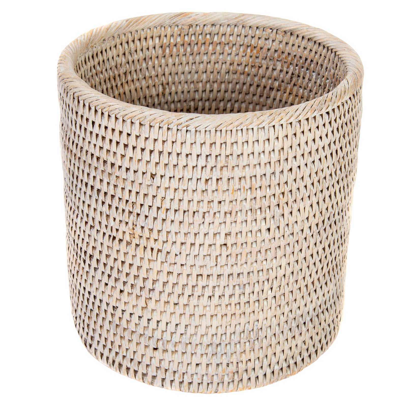 Artifacts Rattan Round Wastebasket Chairish