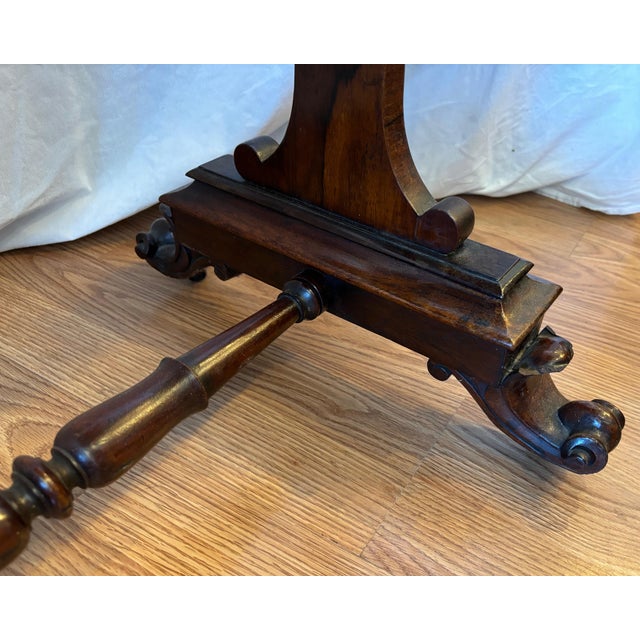 19th Century English Regency Game Table / Console Form For Sale - Image 11 of 12