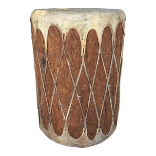1950s Monumental Indian Drum in Great Condition For Sale