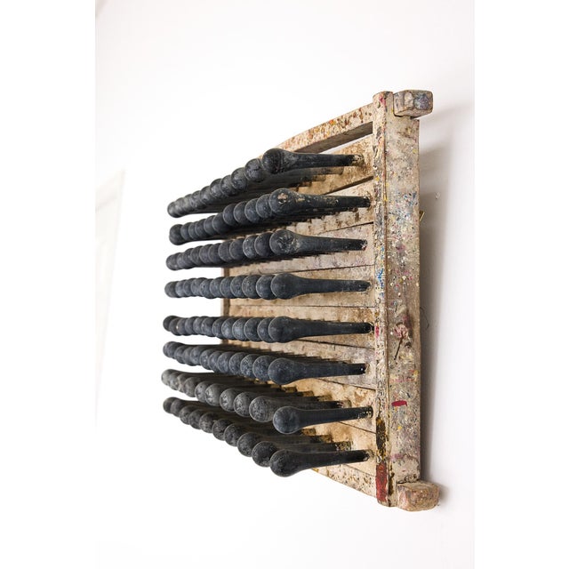 Vintage Industrial Balloon Mold, Repurposed as Rustic Wall Art For Sale - Image 9 of 15