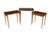 Mid-Century Modern Mid Century French Louis XVI Style Crotch Walnut Nesting Tables Set of Three For Sale - Image 3 of 18