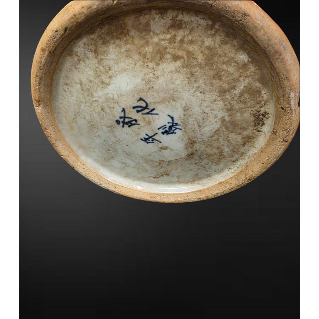 Chinoiserie Pair of Chinese Blue and White ‘Double Happiness’ Baluster Jars For Sale - Image 3 of 4