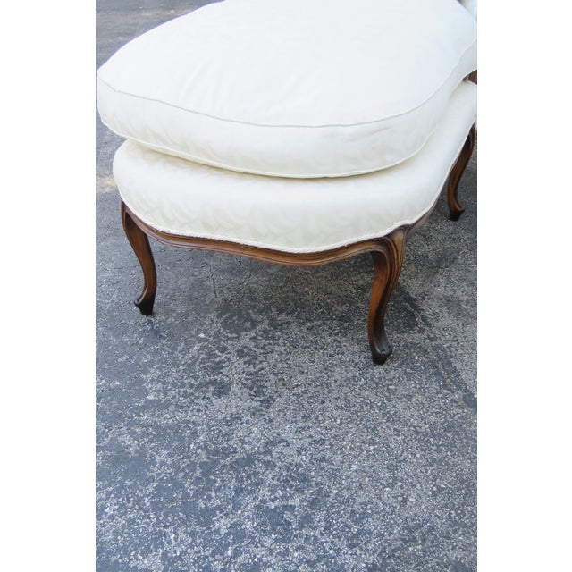 French Carved Long Large Fainting Couch Chaise Lounge 6284 For Sale - Image 12 of 18