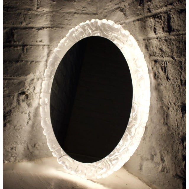 Acrylic Illuminated Mirror, 1960s For Sale - Image 4 of 8