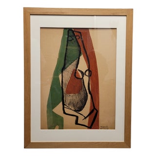 Reynold Henri Arnould, Expedition to Egypt, 1950s, Ink on Paper For Sale