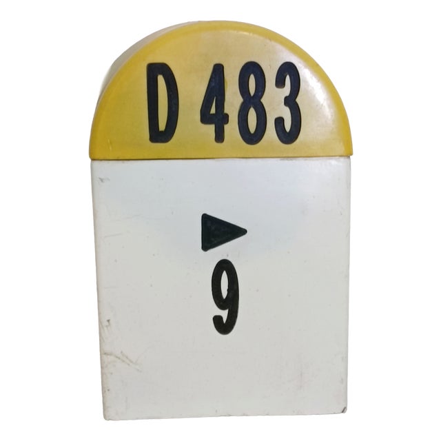 Kilometer Marker on French Road, 1990s For Sale