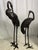 Metal East Asian Cranes, Set of 2 For Sale - Image 7 of 8