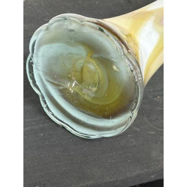 1960s Mid Century Italian 17" Tall Vase in Murano Art Glass, 1960s Murano Style For Sale - Image 5 of 5