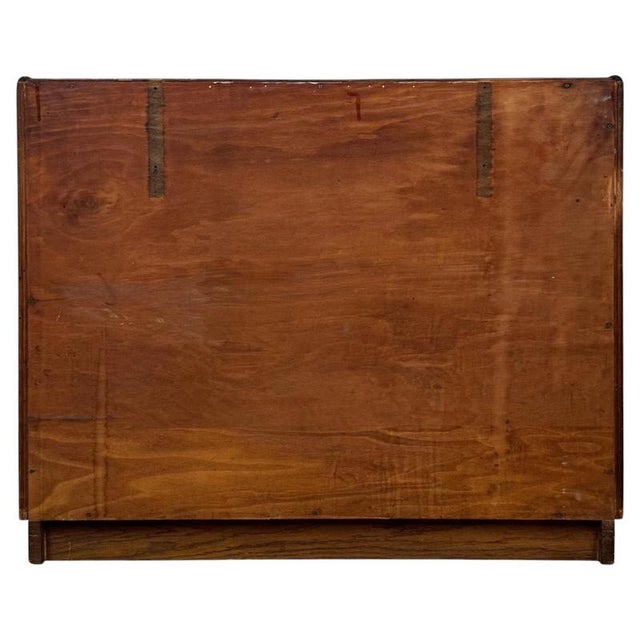 Brown Antique Early 20th Century English Golden Oak Chest of Drawers For Sale - Image 8 of 12