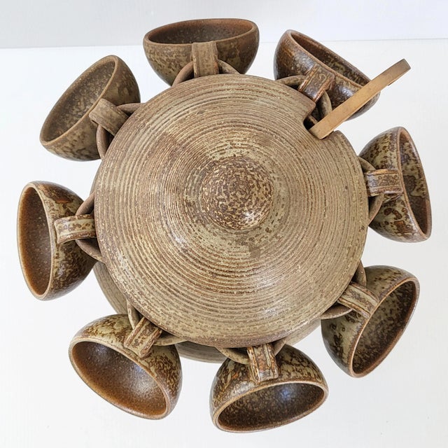 Punch in Keraluc Sandstone, 1970, Set of 9, in Very Good conditions. Designed 1970 to 1979 This piece has an attribution...