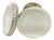 1990s Pair of Tiffany & Co Estate Ridced Cufflinks Sterling Silver For Sale