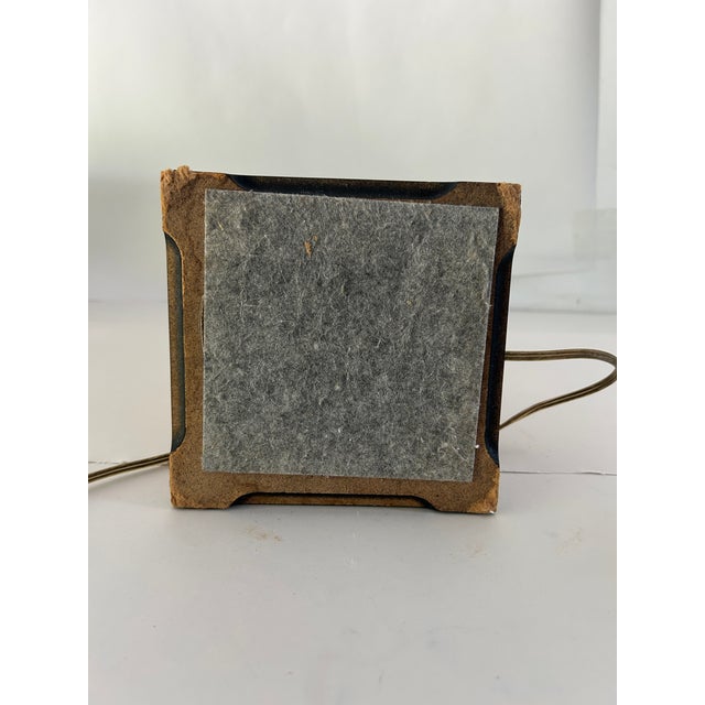 1970s Vintage Midcentury Tin Table Lamp Fruit Design by Louise Carling For Sale - Image 5 of 7