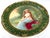 Traditional 17.5" Theodore Haviland Limoges Vienna Style Portrait Charger, Solitude, c. 1900 For Sale - Image 3 of 15
