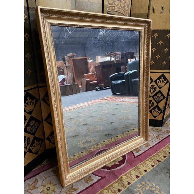 Empire Mirror with Gold Leaf Palmeters For Sale - Image 6 of 6