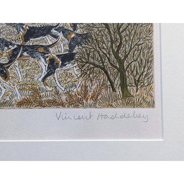 Vincent Haddelsey, The Hunting, Original Hand-Signed Lithograph, Framed For Sale - Image 3 of 5