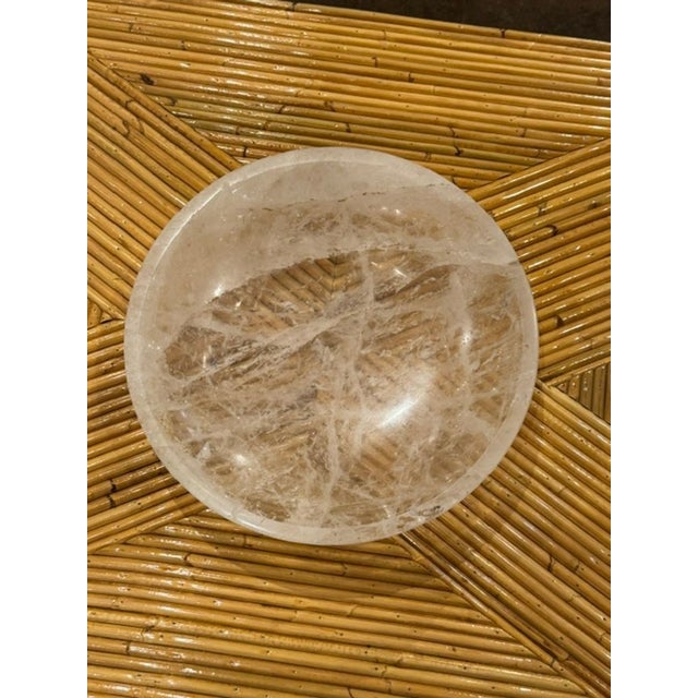 Rock Crystal Bowl From Brazil For Sale In Dallas - Image 6 of 6
