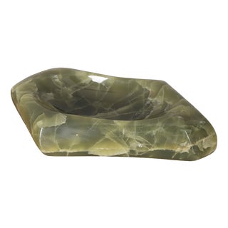 Vintage Italian Onyx Stone Ashtray, 1960s For Sale