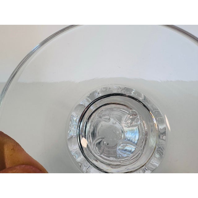 Glass Vintage 1990s Simon Pearce Shelbourne Handblown Glass Candlestick For Sale - Image 7 of 7