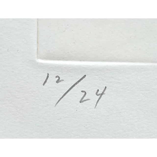 Ed Baynard, Zen Minimalist Flowers Etching American Modernist Ed Baynard Pop Art Print For Sale - Image 4 of 6