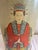 Vintage Chinoiserie Style Asian Paper Wrapped Umbrella Stand With Portrait Motif For Sale - Image 4 of 10