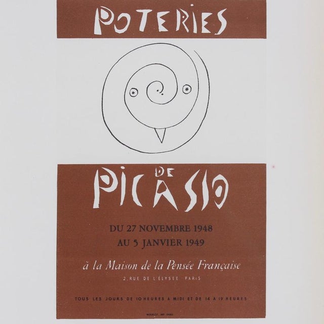 Picasso's Pottery, Mourlot Lithograph, 1959, Lithograph For Sale - Image 3 of 10