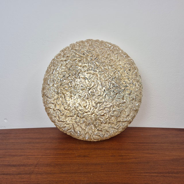 Large Gold Flush Mount Ceiling from Limburg, 1960s For Sale - Image 4 of 13