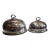Early 20th Century English Edwardian Silver Food Domes - Pair For Sale