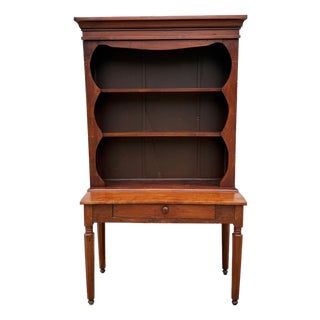 Early 19th Century Colonial Farmhouse Hutch – Antique Pennsylvania Sheraton-Style Cabinet For Sale