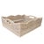 White Artifacts Rattan Scallop Collection Rectangular Storage Basket in White Wash - 20" For Sale - Image 8 of 8