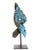 18th-Century Indian Hand-Carved & Painted Teakwood Horse Corbel on Stand For Sale - Image 4 of 9