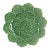 1990s Bordallo Pinheiro Majolica Geranium Leaf Green Plate For Sale