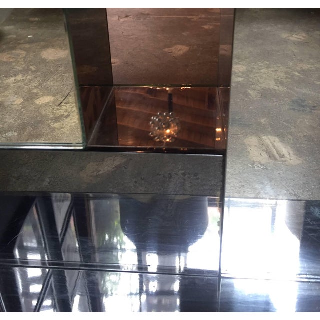 Metal Sandro Petti 1970s Italian Modern Chrome and Mirror Table Lamp, 1970 For Sale - Image 7 of 11