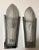 A stunning pair of French Art Deco wall sconces signed by famous French artist Sabino. Clear and frosted molded glass...