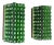 Green Murano Glass Wall Lights, 2000s, Set of 2 For Sale
