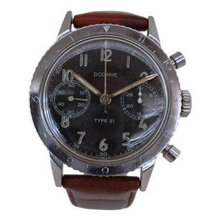 Type 21 Military Chronograph from Dodane, 1960-69 For Sale