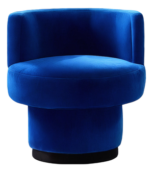 Caos Accent Chair in Blue Velvet from Moanne