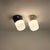 Black Italian Opaline Glass Wall Lights with Integrated Switches, 1970s, Set of 2 For Sale - Image 8 of 14