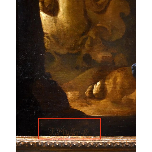 Jacques Muller, Diana and Nymphs, 1660, Oil on Panel, Framed For Sale - Image 11 of 15