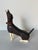 Vintage Southwestern Folk Art - Style Handcrafted Wooden Dachshund Dog Sculpture For Sale - Image 10 of 12
