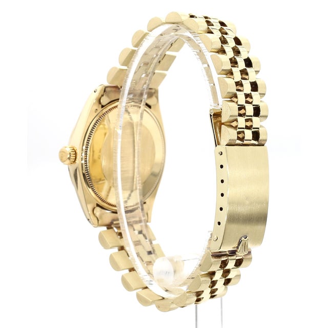 Rolex Oyster 1005 Champagne Dial Gold Vintage Watch For Sale - Image 9 of 11