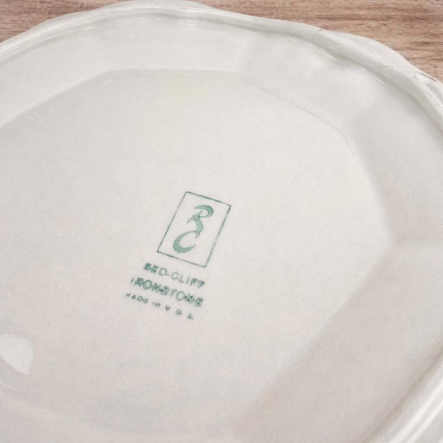 Vintage Red Cliff American Ironstone Soup Tureen With Underplate, Mid-20th Century For Sale - Image 12 of 13