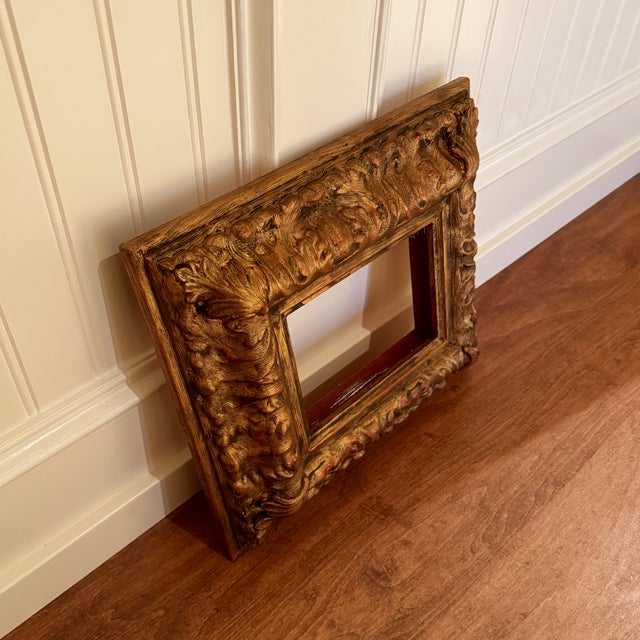 Shabby Chic Vintage Ornate Gold Wood Picture Frame – Fits 5x7 For Sale - Image 3 of 4