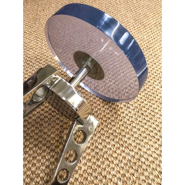 Industrial Rocket Side Table | Chairish