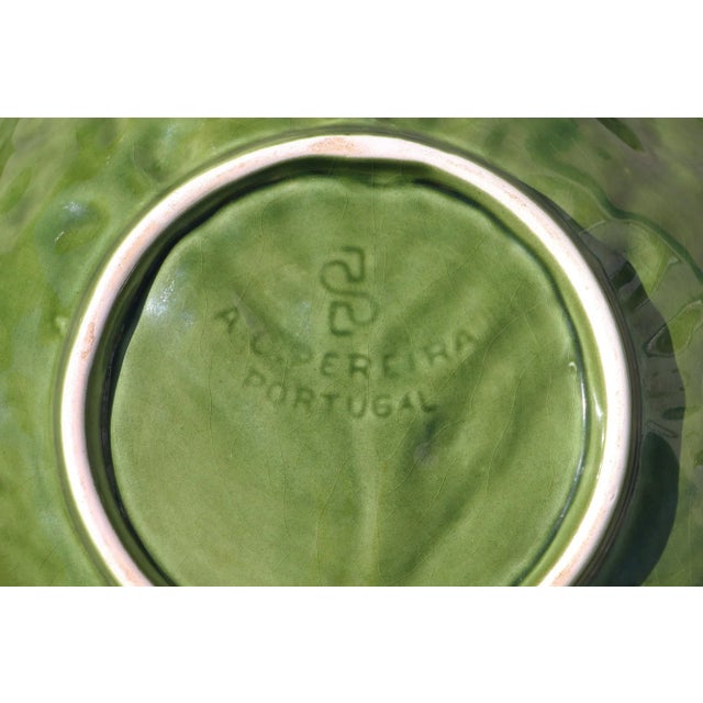 1950s Cabbage Fruit Bowl, Earthenware, Portuguese For Sale - Image 9 of 13