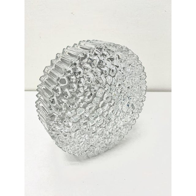 Bubble Texture Glass Flush Mount Lamp by Limburg, 1970s For Sale - Image 13 of 17