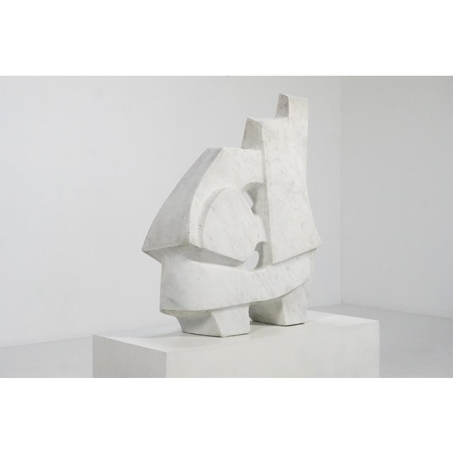 French Artist, Large Abstract Organic Sculpture, 1970s, Marble For Sale - Image 12 of 12