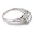1930s Art Deco Gia 1.80 Carat Diamond Platinum Engagement Ring, Size 6.75 For Sale - Image 4 of 6