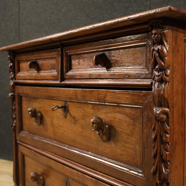 Antique 18th Century Genoese Bambocci Dresser, 1770s For Sale - Image 4 of 13
